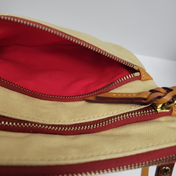 Dooney and Bourke Peyton Triple Zip Tan - Picture 8 of 16